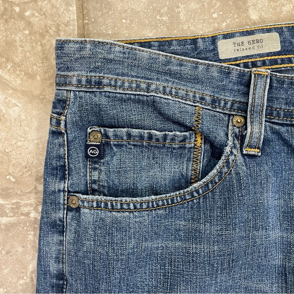 AG Adriano Goldschmied Men’s The Hero Relaxed Fit Jeans sz 36 x‎ 34 - Picture 4 of 12